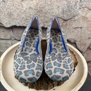 Rothy's Gray and Blue Patterned Flats size 9.5.  S74